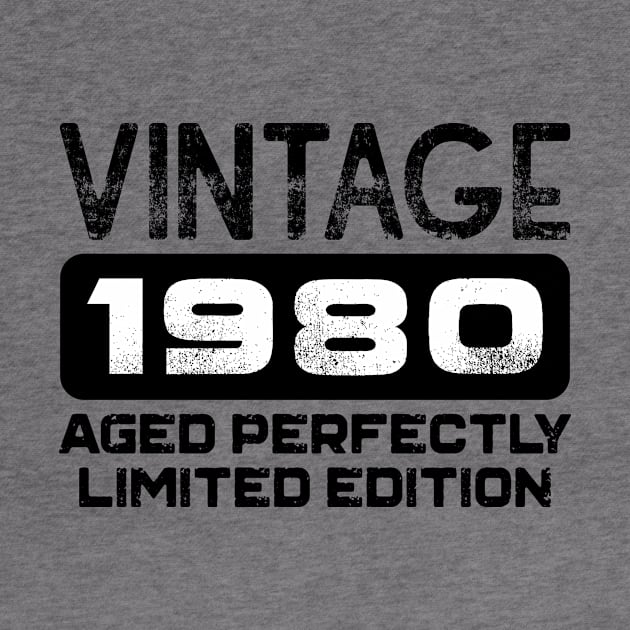 Birthday Gift Vintage 1980 Aged Perfectly by colorsplash